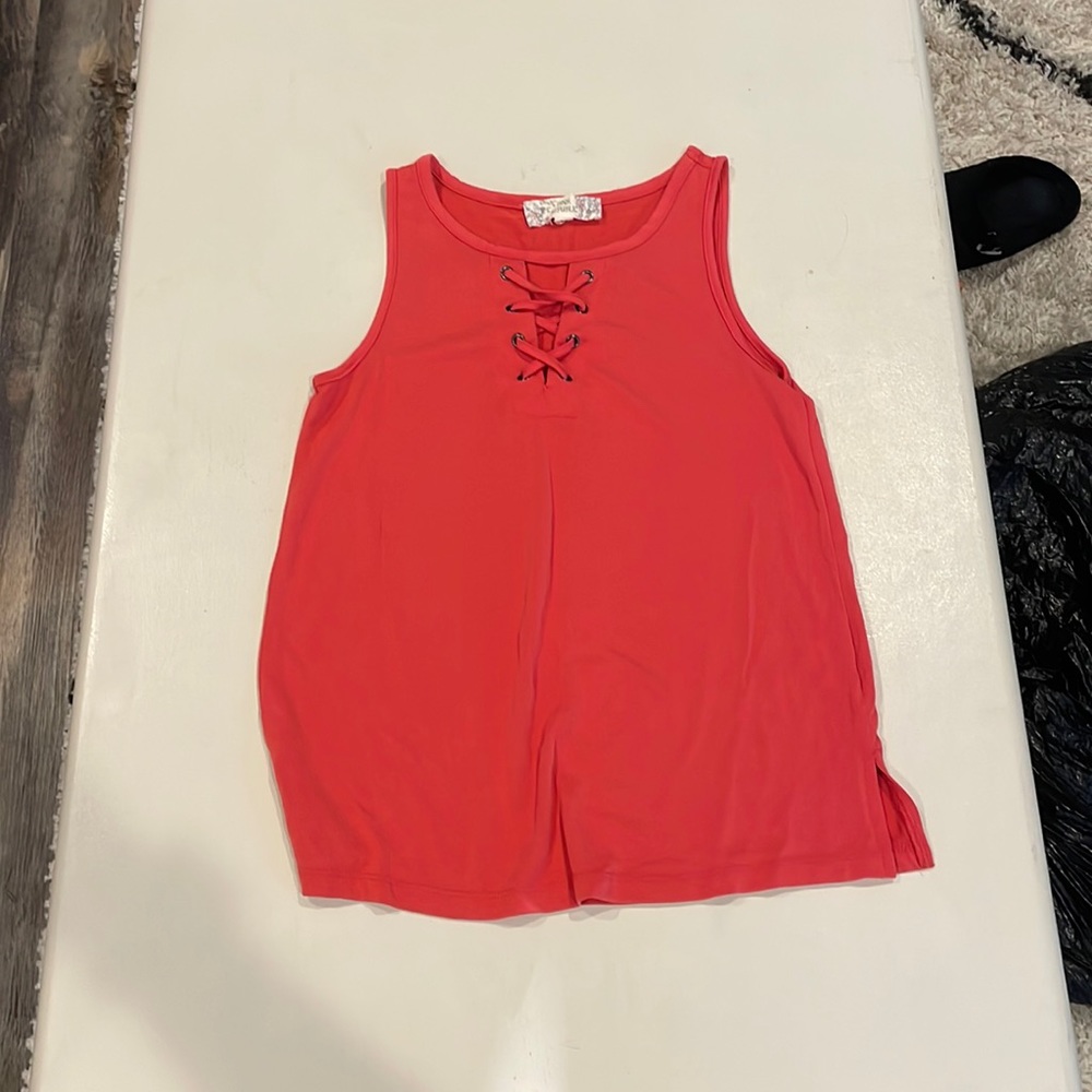 Pink 1 inch tank top